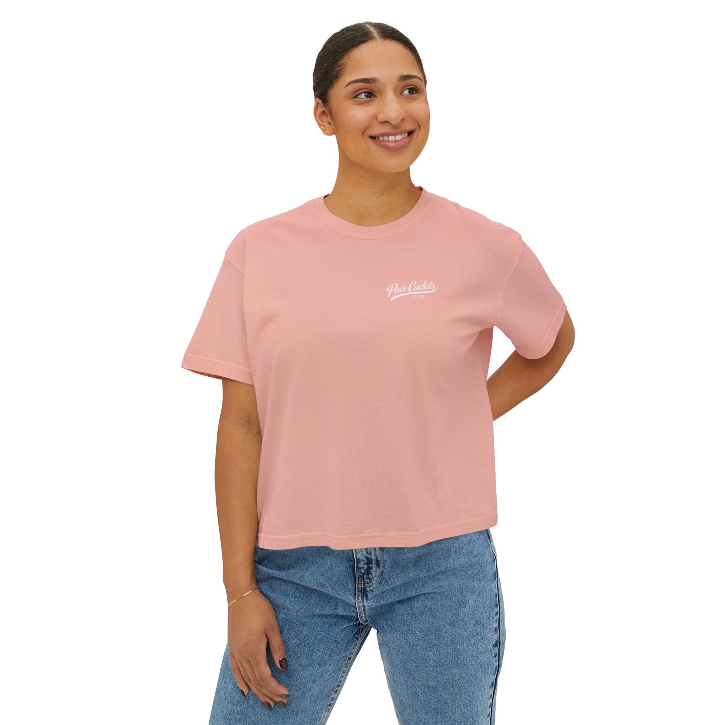 Women's Casual Cropped  T‑Shirt - Pace Cadets