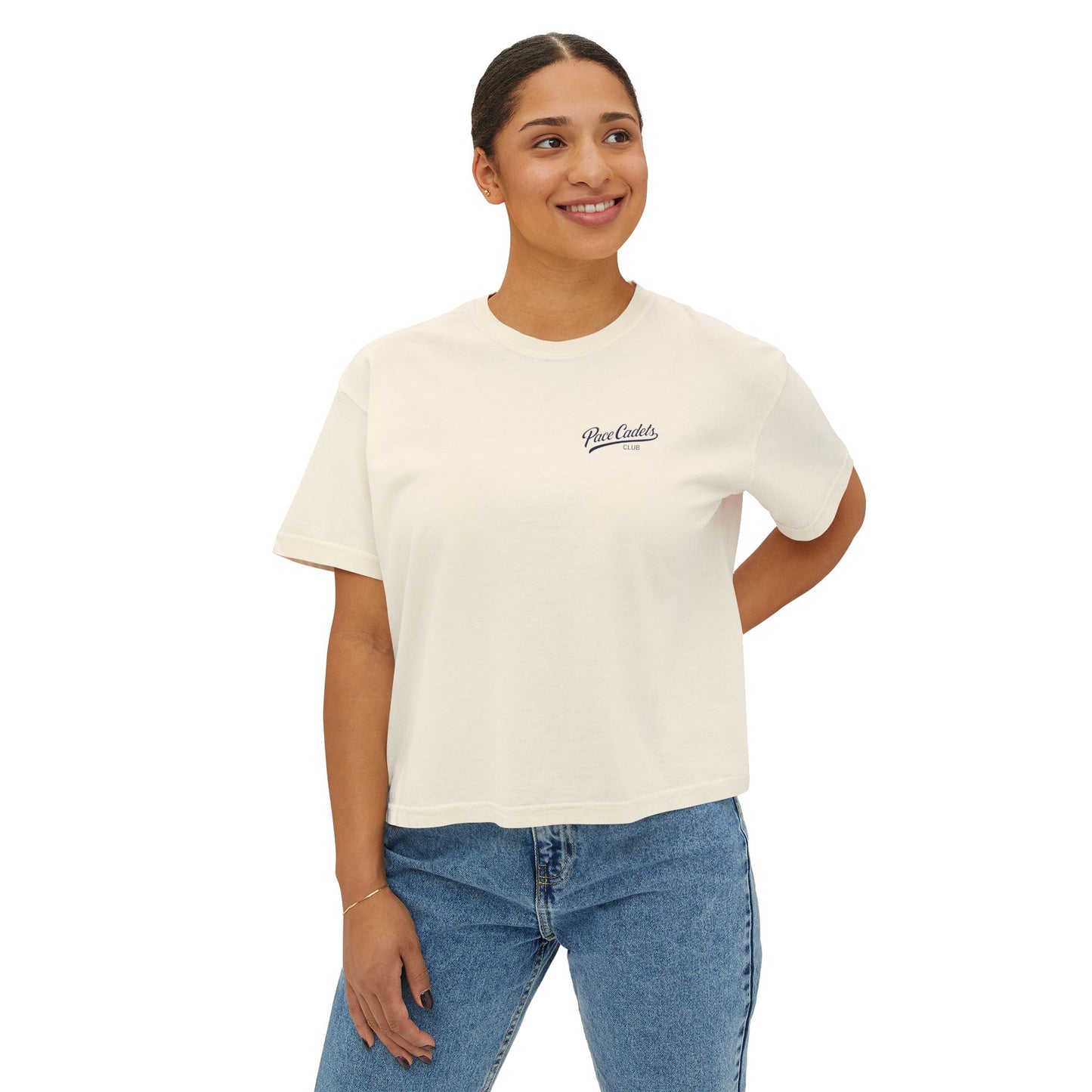 Women's Casual Cropped  T‑Shirt - Pace Cadets