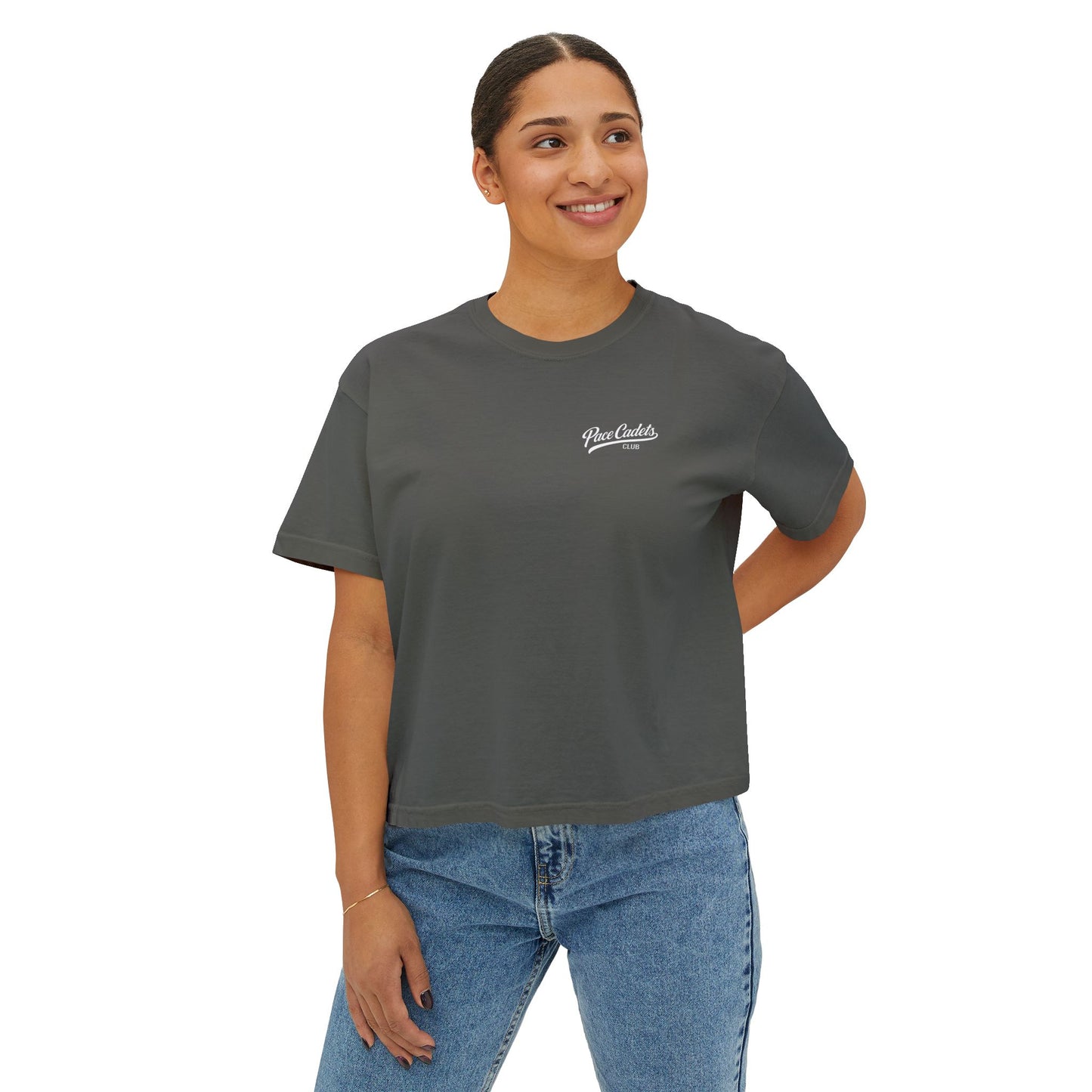 Women's Casual Cropped  T‑Shirt - Pace Cadets