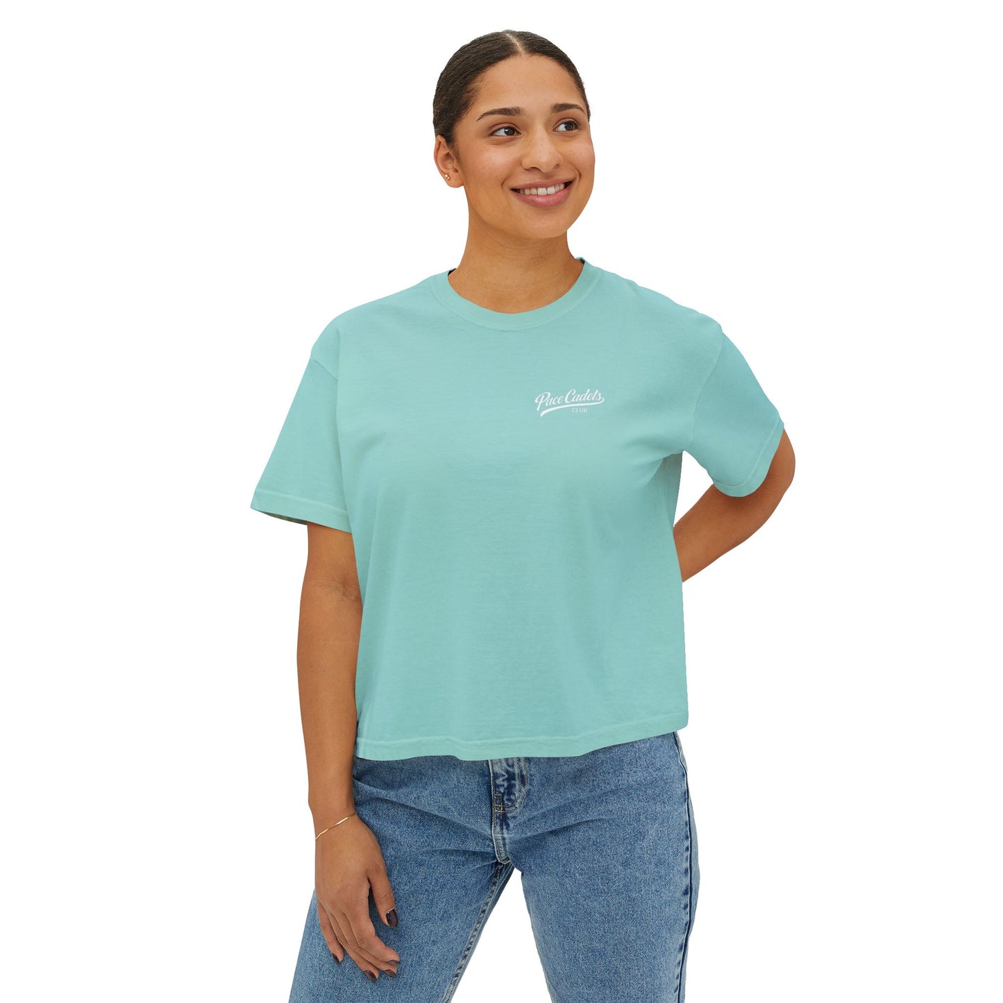 Women's Casual Cropped  T‑Shirt - Pace Cadets
