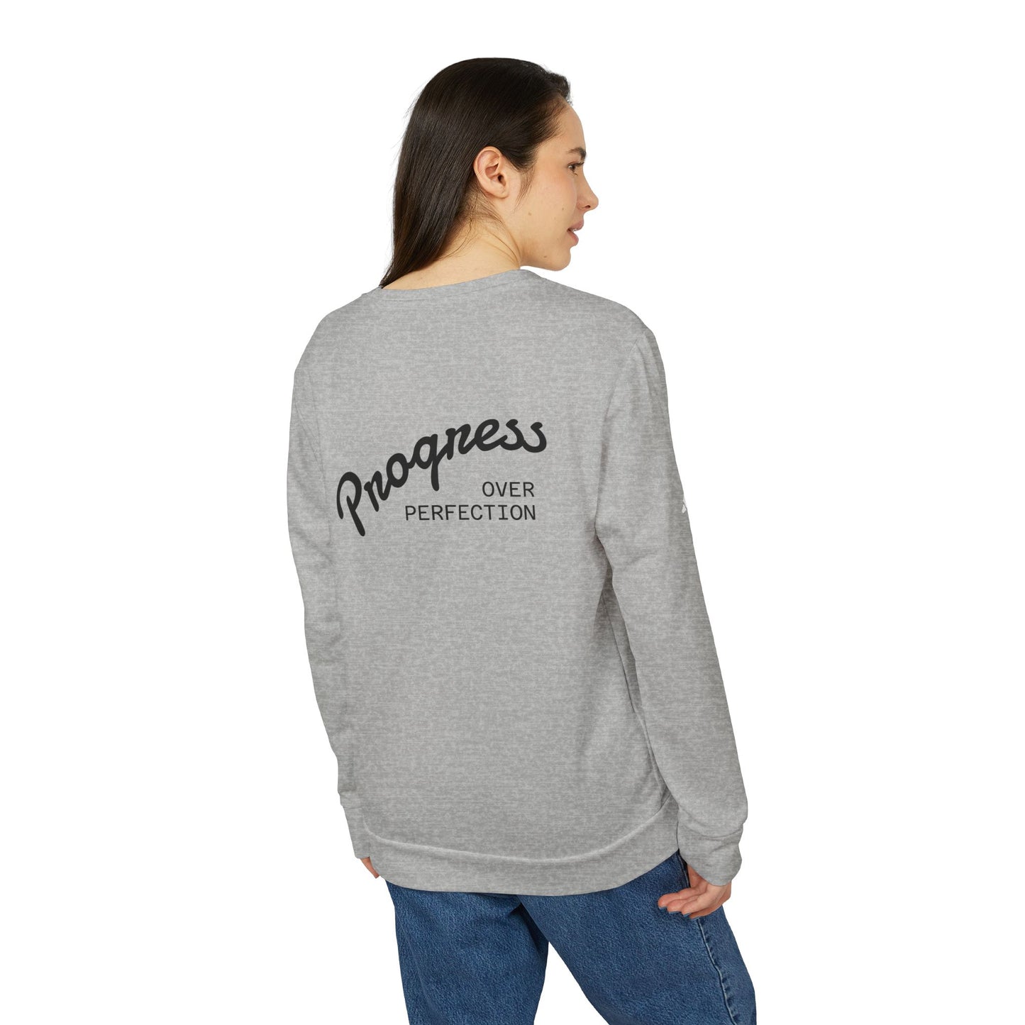Progress Over Perfection Adidas Crewneck