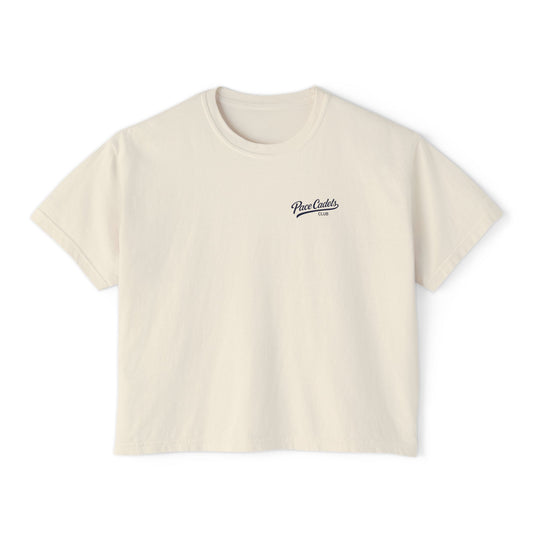 Women's Casual Cropped  T‑Shirt - Pace Cadets