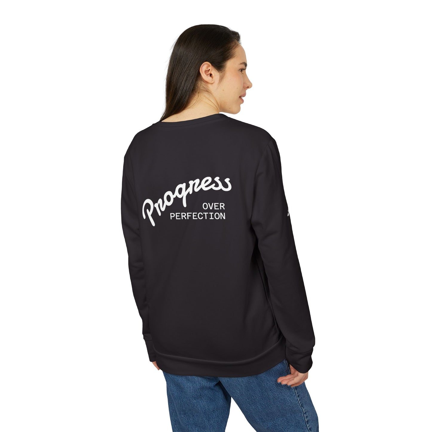 Progress Over Perfection Adidas Crewneck
