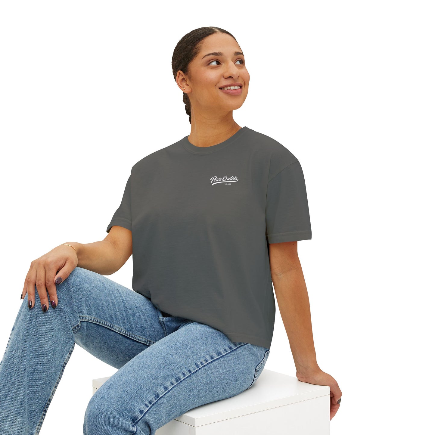 Women's Casual Cropped  T‑Shirt - Pace Cadets